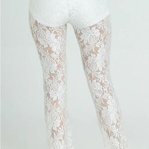 Showpo White Lace Pants #137